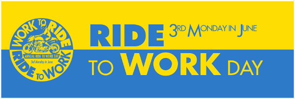 World ride your Motorcycle to Work Day